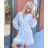 Summer long sleeve flowered women's dress (UNI S / L) ITALIAN FASHION IMK20150