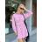 Summer long sleeve flowered women's dress (UNI S / L) ITALIAN FASHION IMK20150