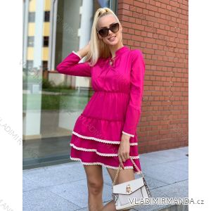 Summer long sleeve flowered women's dress (UNI S / L) ITALIAN FASHION IMK20150