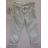 Trousers thin summer 3/4 short women (38-48 / gray) SMILING JEANS N346
