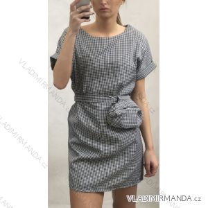 Elegant short-sleeved women's dress (uni s-m) ITALIAN FASHION IM920146