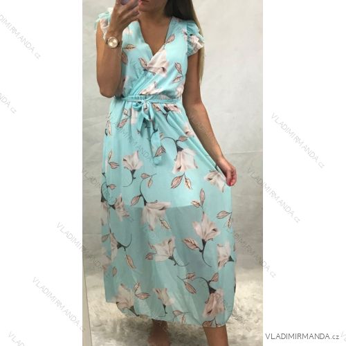 Women's Long Flower Dress (UNI S-L) ITALIAN FASHION IM2206371IM9