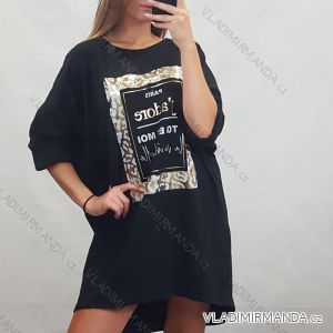 Women's long sleeve tunic oversized (UNI XL-2XL) ITALIAN FASHION IM720050