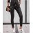 Elegant leatherette pants long women's (UNI S-M) ITALIAN FASHION IMM20130