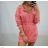 Summer long sleeve flowered women's dress (UNI S / L) ITALIAN FASHION IMK20150