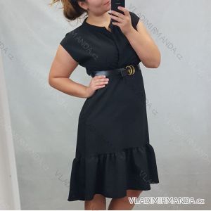 Elegant Short Sleeve Midi-Ladies Dress (UNI S / XL) ITALIAN FASHION IMM20921