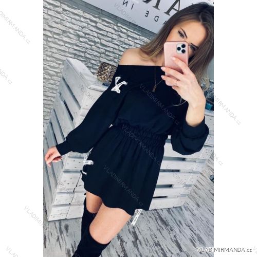 Blouse long sleeve with ruffles women (UNI S / L) ITALIAN FASHION IMK20159