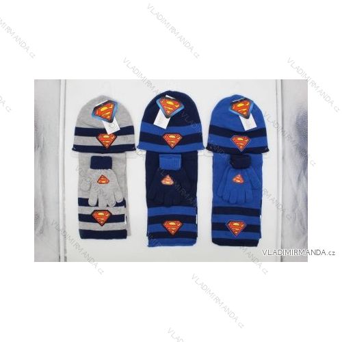 Set caps, scarf, gloves batman vs superman baby boys (one size) SETINO 780-569B