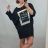 Women's long sleeve tunic oversized (UNI XL-2XL) ITALIAN FASHION IM720050