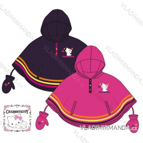 Sweater poncho with gloves charmmy kitty baby girl (2-8 years) SUN CITY HM1216
