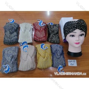 Women's knitted headband (ONE SIZE) DELFIN DEL20EGA-27