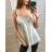 Tank top, blouse on women's satin with lace (uni sl) ITALIAN MODE IMT19066