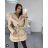 Jacket winter jacket with hood and fur women oversized (46-54) POLISH FASHION BLI19YP-18057-12