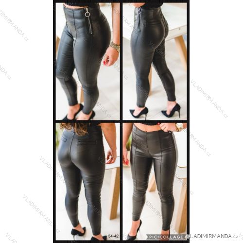 Leggings pants leatherette with zip (xs-m) Italian Fashion LML20003