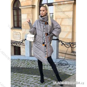 Jacket winter jacket with hood and fur women oversized (46-54) POLISH FASHION BLI19YP-18057-12