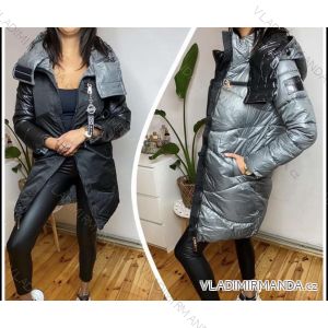 Jacket winter jacket with hood and fur women oversized (46-54) POLISH FASHION BLI19YP-18057-12