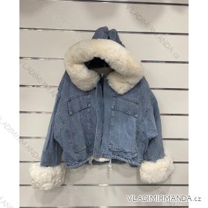 Jacket winter jacket with hood and fur women oversized (46-54) POLISH FASHION BLI19YP-18057-12