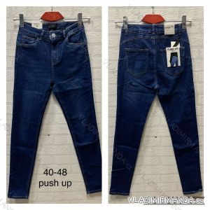 Jeans pants leatherette with zip (40-48) JEANS JWA20006