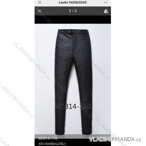 Leggings pants leatherette with zip (XS-XL) LAULIA JWA20007