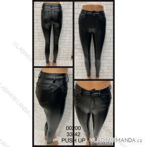 Leggings pants leatherette with zip (33-42) JEANS JWA20025