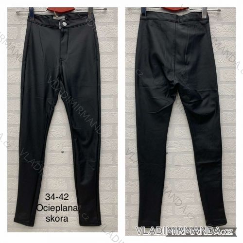 Leggings pants leatherette with zip (34-42) SKORA JWA20057