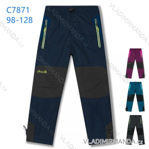 Outdoor pants with fleece padded children's girls and boys (98-128) KUGO H9890/A