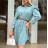 Summer long sleeve flowered women's dress (UNI S / L) ITALIAN FASHION IMK20150