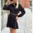 Summer long sleeve flowered women's dress (UNI S / L) ITALIAN FASHION IMK20150