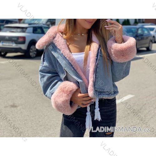 Jacket winter jacket with hood and fur women oversized (46-54) POLISH FASHION BLI19YP-18057-12