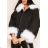 Jacket winter jacket with hood and fur women oversized (46-54) POLISH FASHION BLI19YP-18057-12