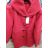 Women's long sleeve coat fleece with hood (uni sl) ITALIAN FASHION IM419888