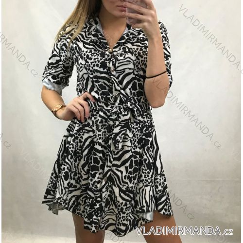 Elegant long sleeve dress for women (UNI S / L) ITALIAN FASHION IMWA20998