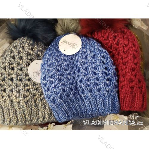 Women's warm winter fleece hat (ONE SIZE) WROBI POLAND PV919036