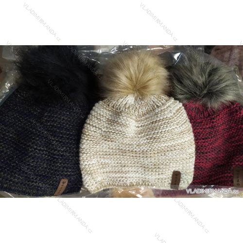 Women's warm winter fleece hat (ONE SIZE) WROBI POLAND PV919036