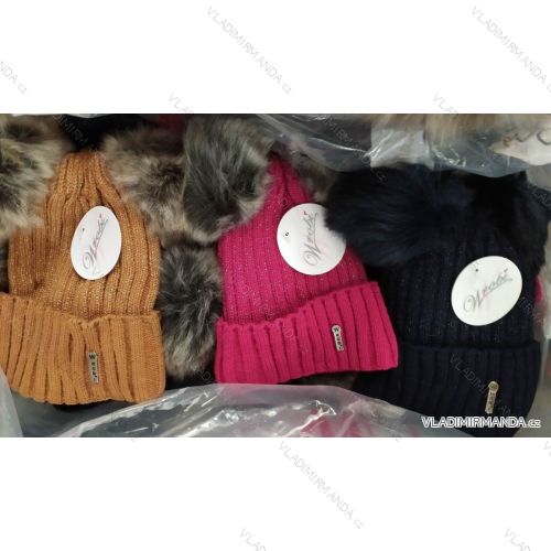 Women's warm winter fleece hat (ONE SIZE) WROBI POLAND PV919036