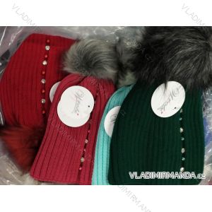 Women's warm winter fleece hat (ONE SIZE) WROBI POLAND PV919036