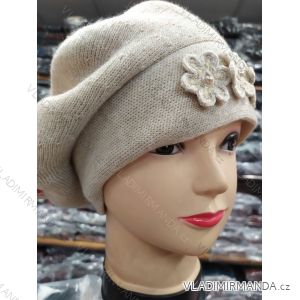 Women's cap with stones (uni) WOOLK POLAND PV417027