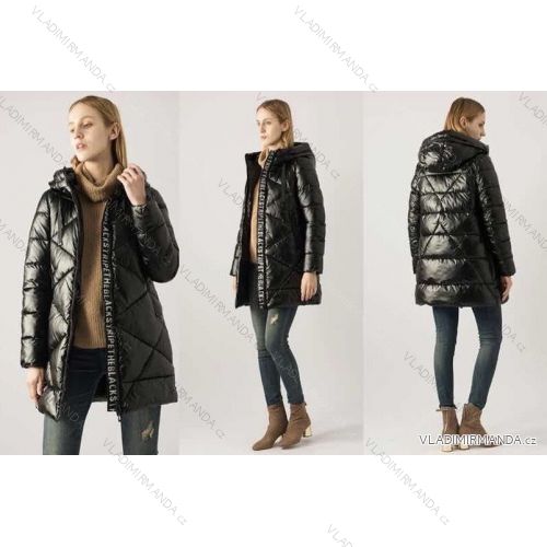 Jacket winter jacket with hood and fur women oversized (46-54) POLISH FASHION BLI19YP-18057-12