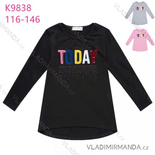 T-shirt long sleeve children's girls (98-128) Kugo WL9363