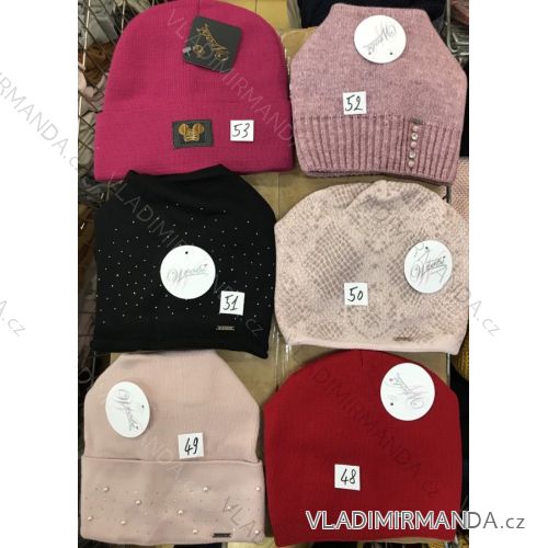 Women's warm winter fleece hat (ONE SIZE) WROBI POLAND PV919036