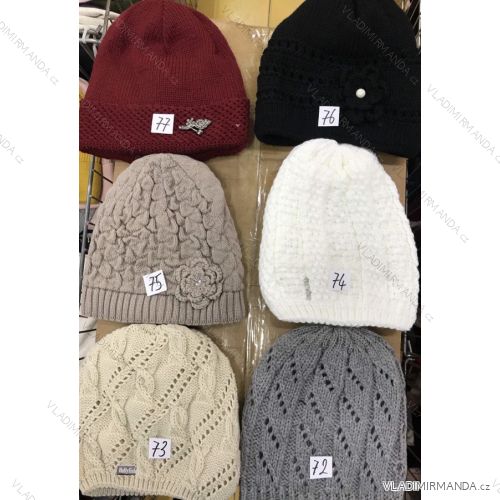 Women's warm winter fleece hat (ONE SIZE) WROBI POLAND PV919036