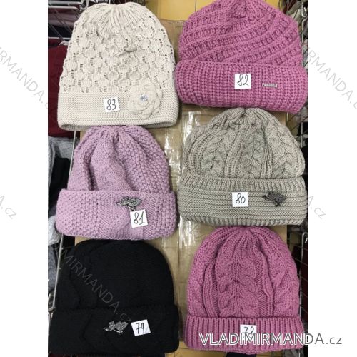 Women's warm winter fleece hat (ONE SIZE) WROBI POLAND PV919036