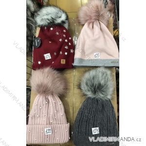 Women's warm winter fleece hat (ONE SIZE) WROBI POLAND PV919036