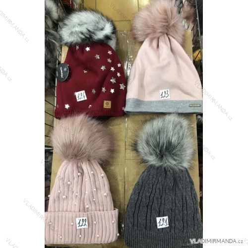 Women's warm winter fleece hat (ONE SIZE) WROBI POLAND PV919036