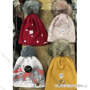 Women's warm winter fleece hat (ONE SIZE) WROBI POLAND PV919036