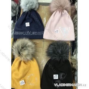 Women's warm winter fleece hat (ONE SIZE) WROBI POLAND PV919036