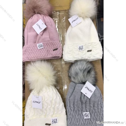 Women's warm winter fleece hat (ONE SIZE) WROBI POLAND PV919036