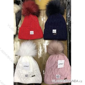 Women's warm winter fleece hat (ONE SIZE) WROBI POLAND PV919036