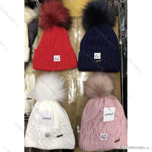 Women's warm winter fleece hat (ONE SIZE) WROBI POLAND PV919036