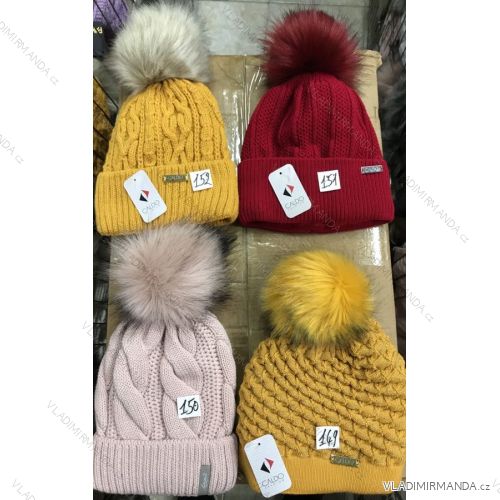 Women's warm winter fleece hat (ONE SIZE) WROBI POLAND PV919036